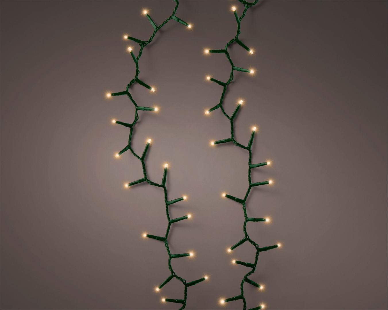 Filo 3000led Twinkle Compact L6000cm 8 Fuctio Filo Verde-Luce Bianca Classica Ambra-Esterno
