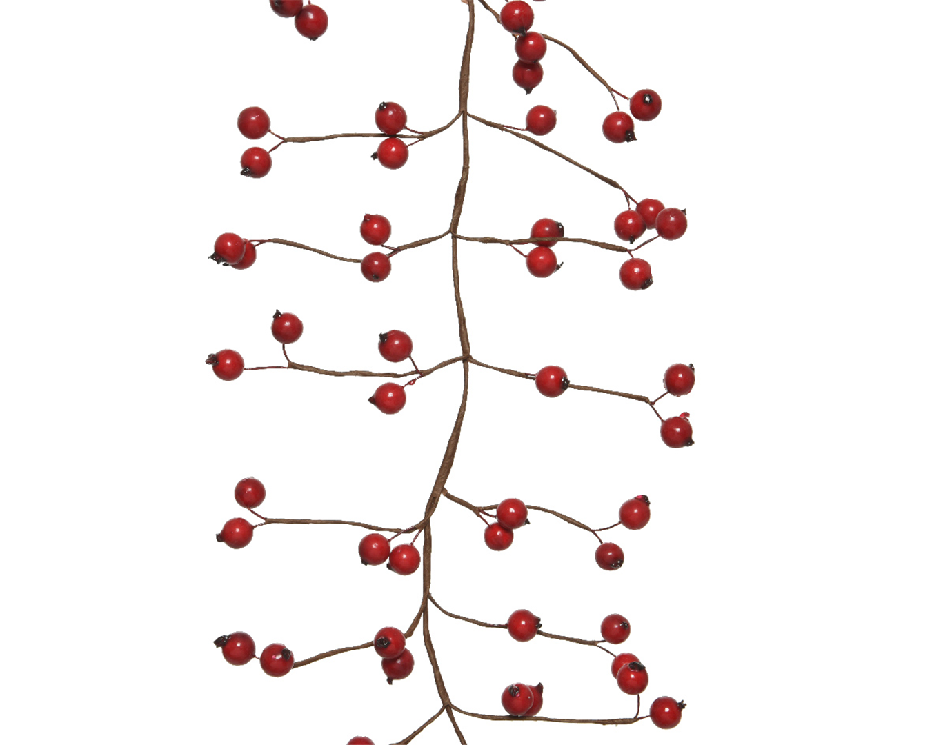 Ghirlanda Con Bacche Rosse H130cm