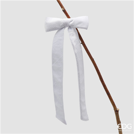 Fiocco Velluto Clip H30cm D13cm White
