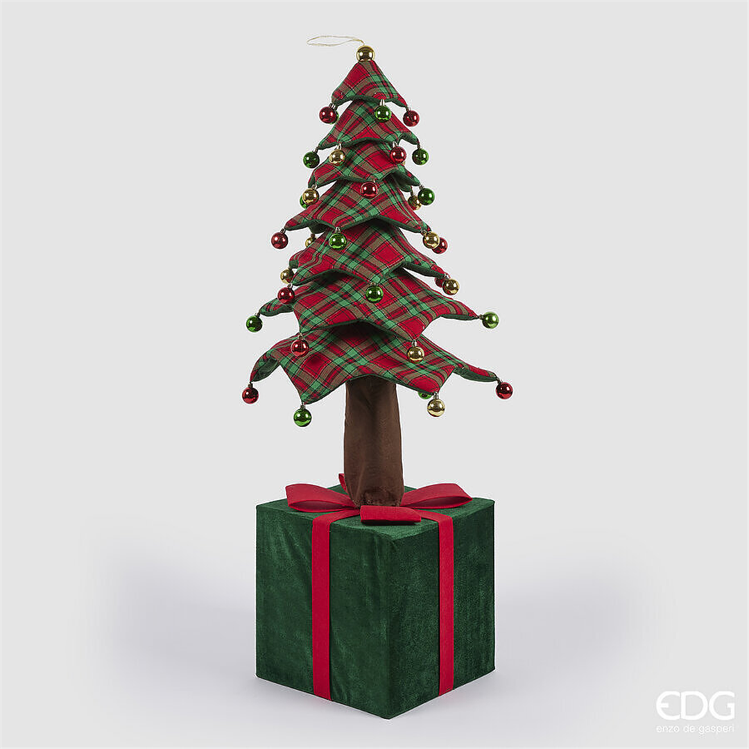 Albero Con Pacco Dono Telescopico H150cm Scottish
