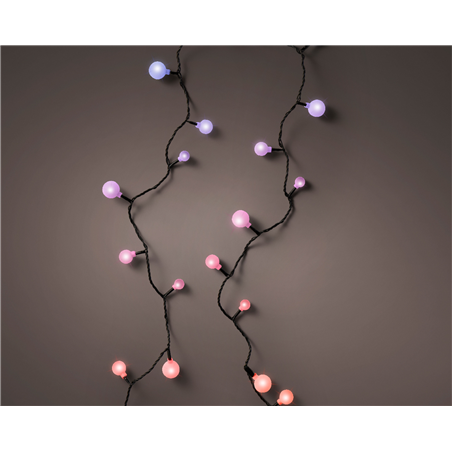 Filo 120led Cherry 3 Misure  Filo Nero 900cm Colour Changing