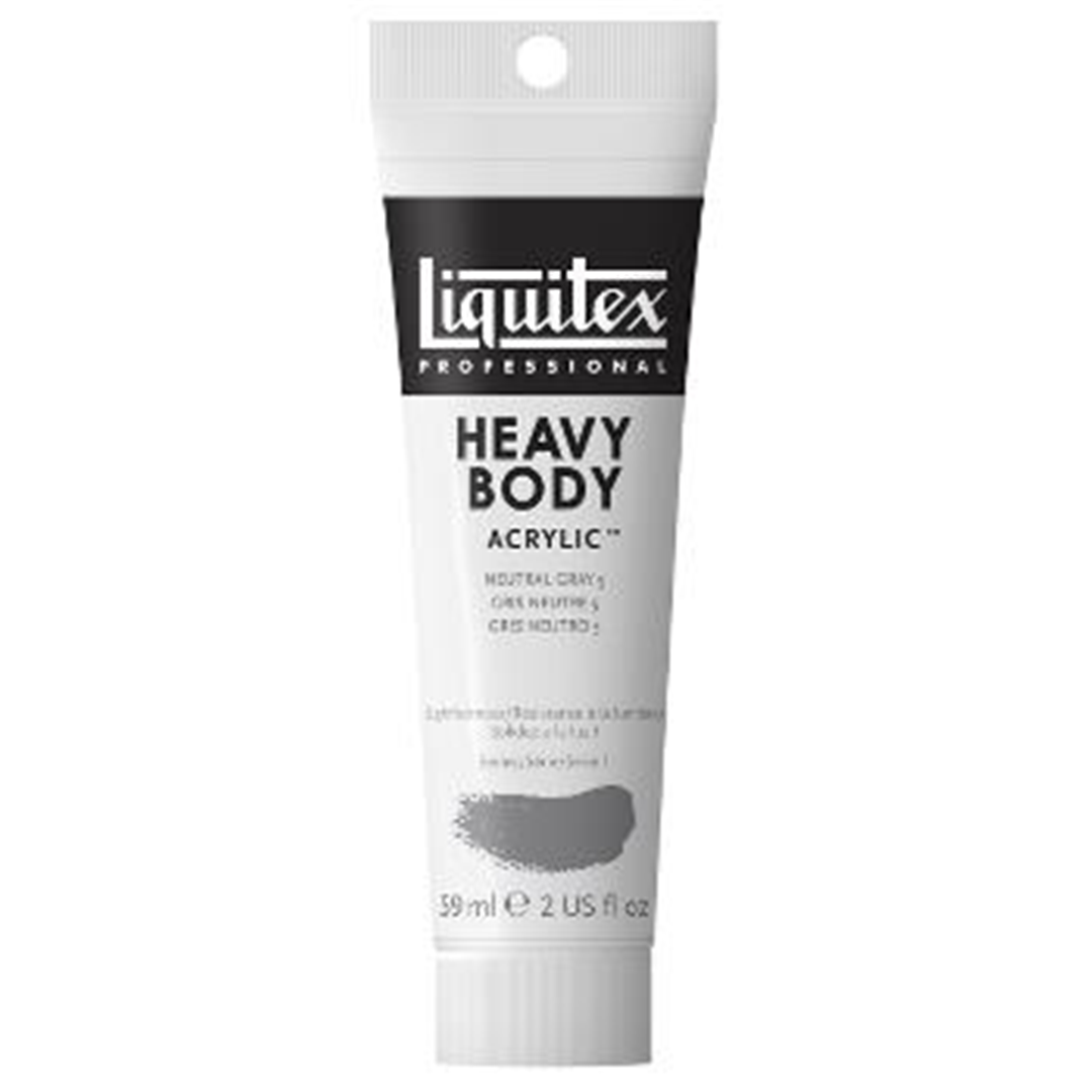 Acrilico Extra-Fine Heavy Body Tubo 59 Ml. Serie 1 - 599 Grigio Neutro 5 — immagine 2