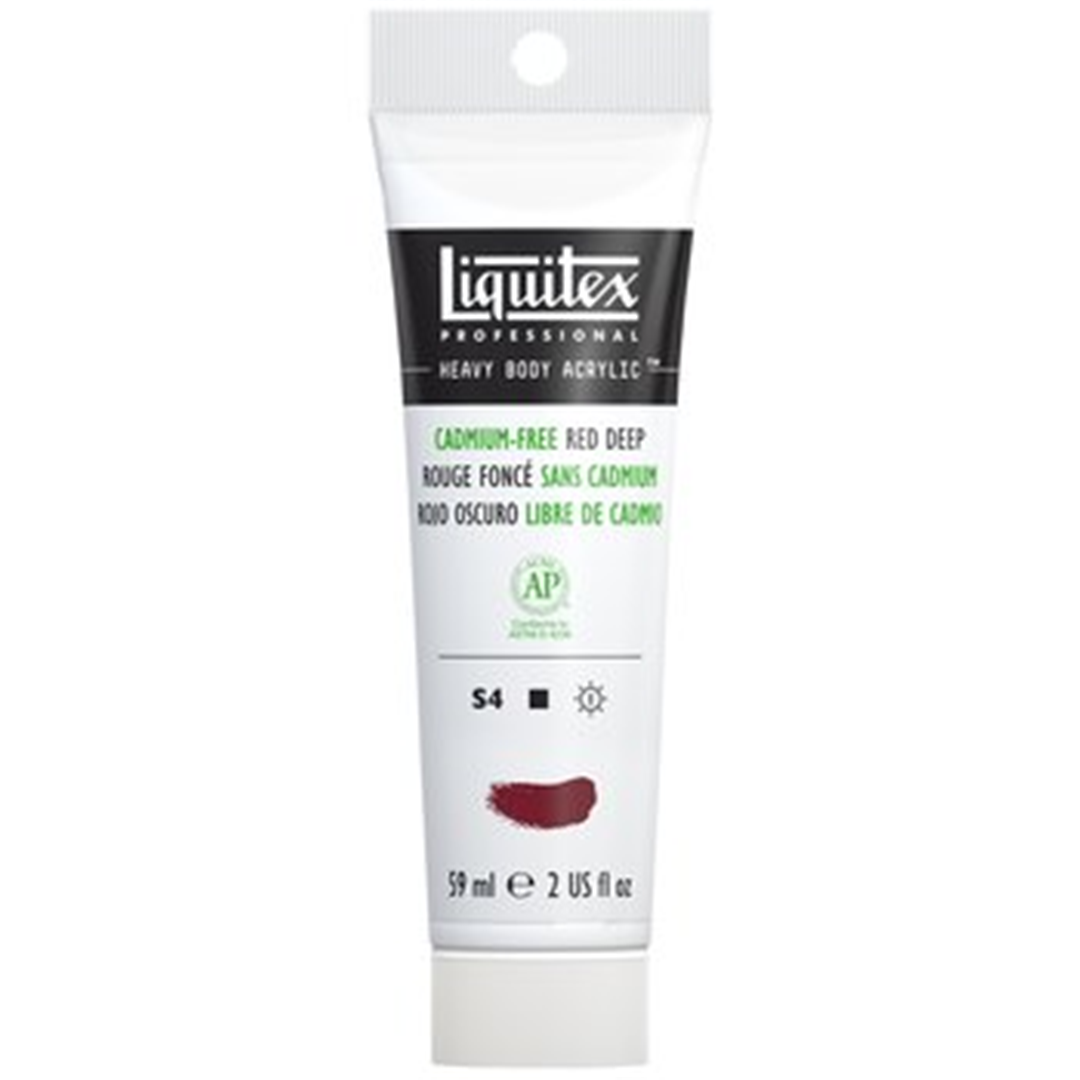 Acrilico Extra-Fine Heavy Body Tubo 59 Ml. Serie 4 - 895 Rosso Scuro Privo Di Cadmio — immagine 2