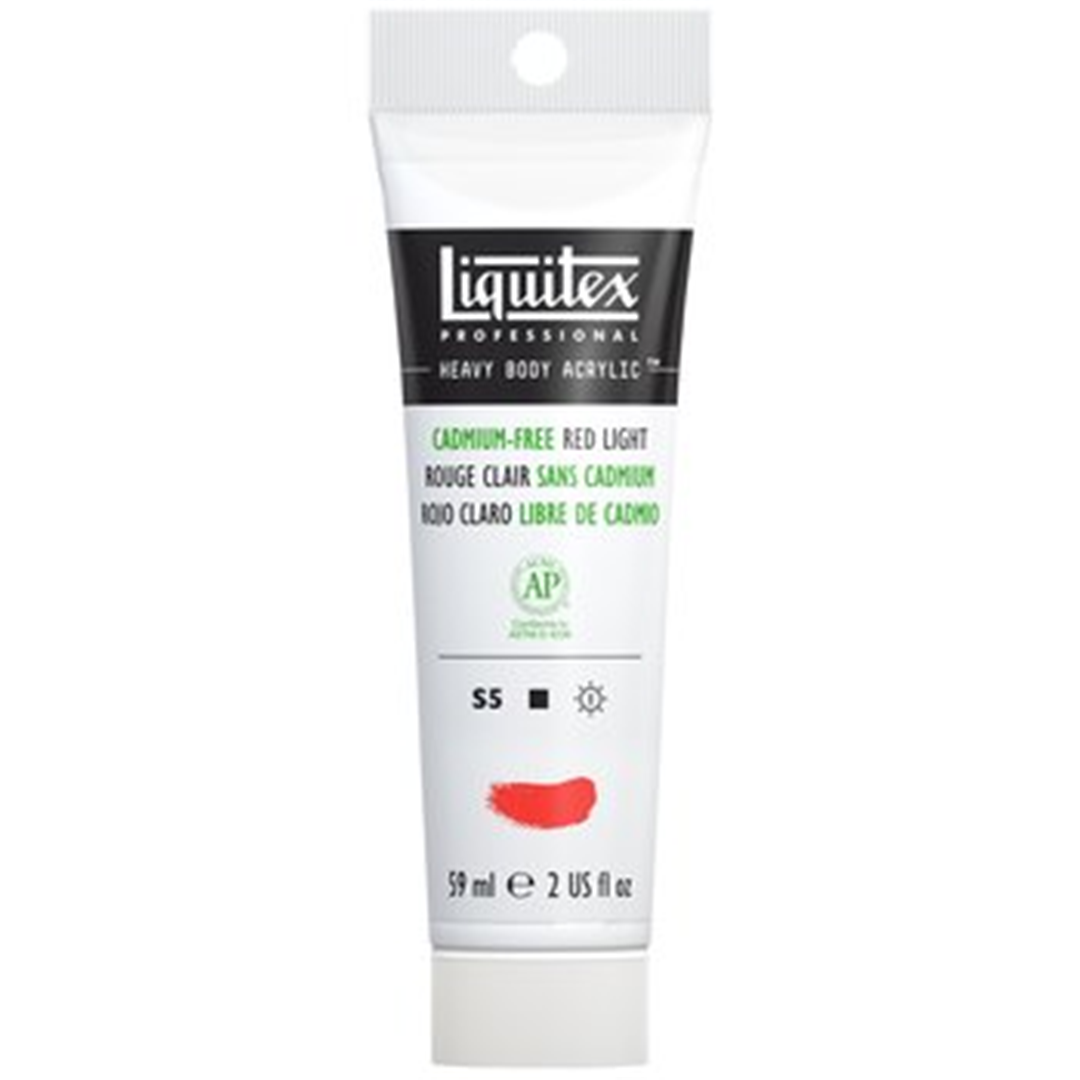 Acrilico Extra-Fine Heavy Body Tubo 59 Ml. Serie 5 - 893 Rosso Chiaro Privo Di Cadmio — immagine 2