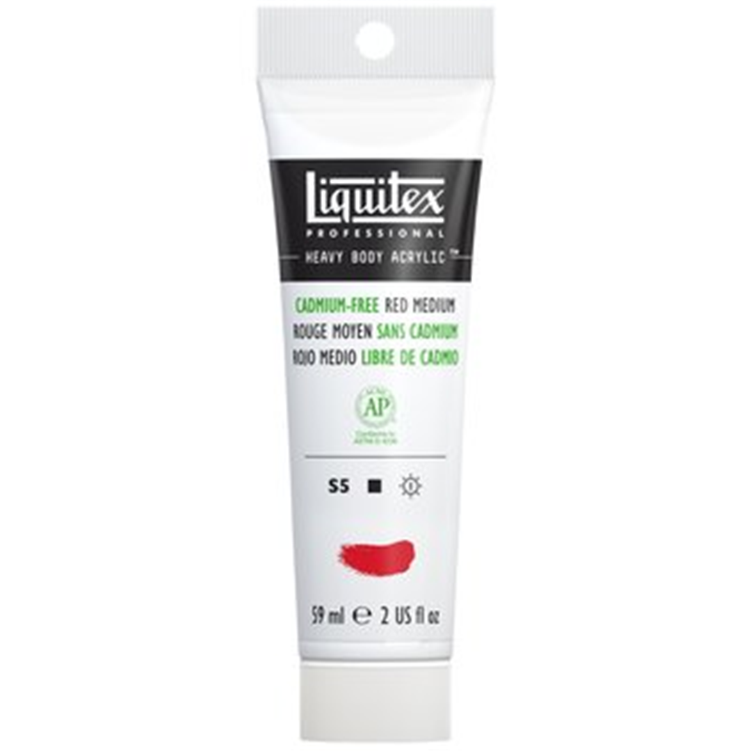 Acrilico Extra-Fine Heavy Body Tubo 59 Ml. Serie 5 - 894 Rosso Medio Privo Di Cadmio — immagine 2