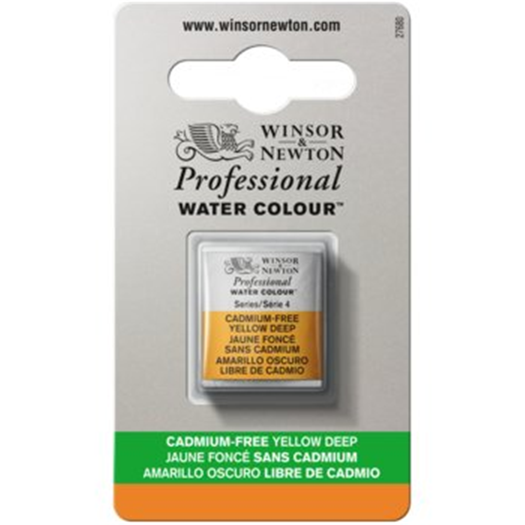 Professional Water Colour 1/2 Godet Awc  Serie 4 - Colore 891 Giallo Scuro Privo Di Cadmio — immagine 2