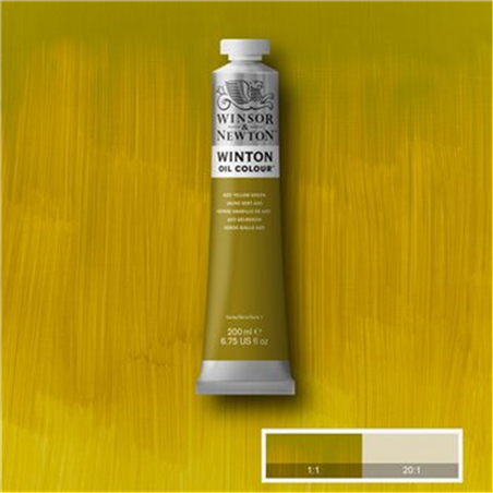 Colore Olio Fine Winton 200 Ml. Verde Giallo Azo
