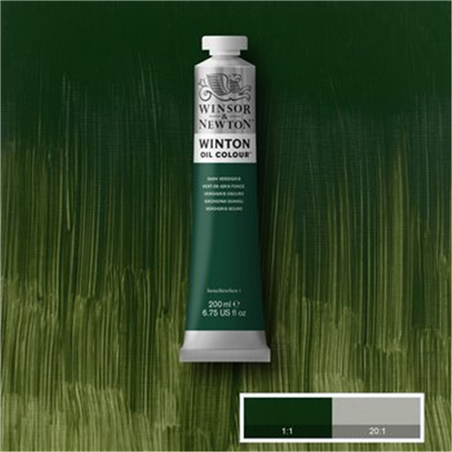 Colore Olio Fine Winton 200 Ml. Verdigris Scuro