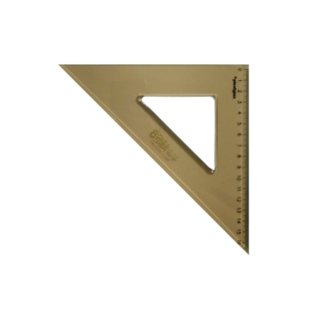 Squadra Plexiglas Crystal Cm 26 45 Gradi