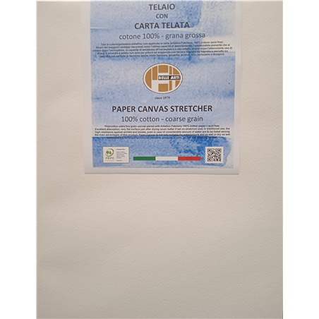 Telaio Carta Telata 60x80 Gallery L. 20 Carta Artistico "traditional White" Fabriano