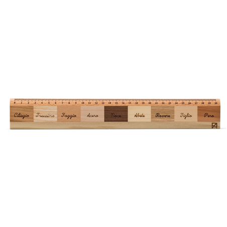 Righello In Legno 30cm Mix Essenze