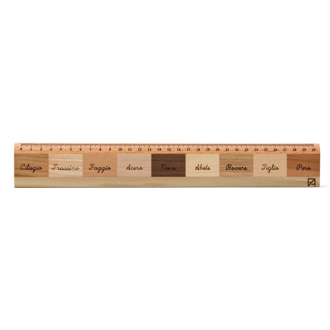 Righello In Legno 30cm Mix Essenze