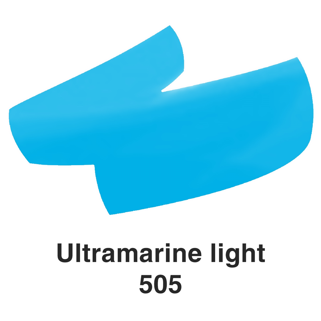 ECOLINE Talens acquerello liquido Oltremare chiaro (505) Flacone in vetro da 30 ml — immagine 3