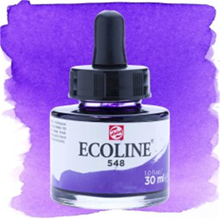 Acquerello Ecoline Con Contagocce Ml.30 Violetto Bluastro