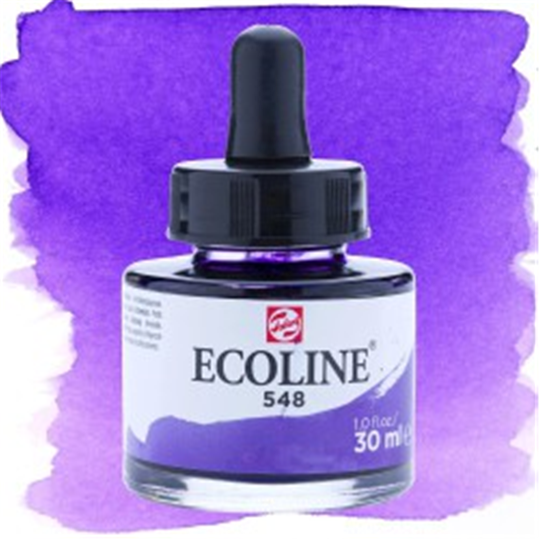 Acquerello Ecoline Con Contagocce Ml.30 Violetto Bluastro