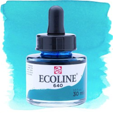 Acquerello Ecoline Con Contagocce Ml.30 Verde Bluastro
