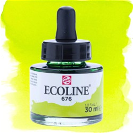 Acquerello Ecoline Con Contagocce Ml.30 Verde Erba