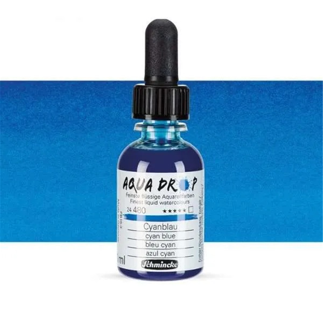 Acquarello Liquido Aqua Drop 30ml Blu Cyan