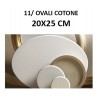Oval Canvas Frame 20x25 Cm Canvas 569 Fine-Grained Cotton / Polyester | Pieraccini