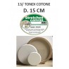 Round Canvas Frame D. 15 Cm Fine Grain Cotton / Polyester - Universal Preparation | Pieraccini