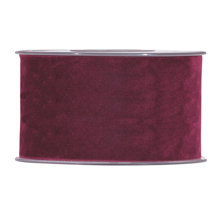 Nastro Velluto Doppio Mm63x7mt Bordeaux