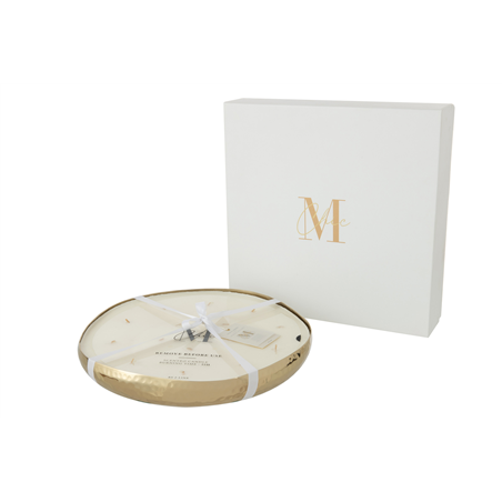 Candela Profumata M-Chic Metallo D35,5cm Oud And Amber