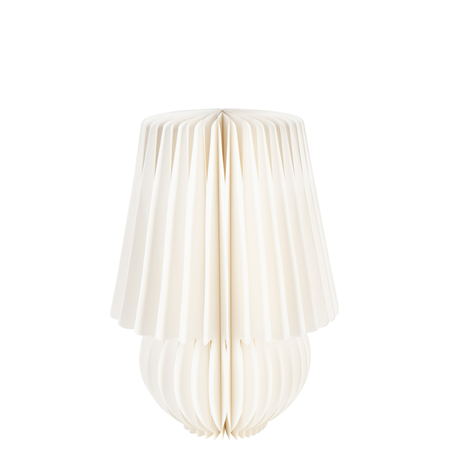 Paralume Carta  Tondo Pieghe Avorio H38cm