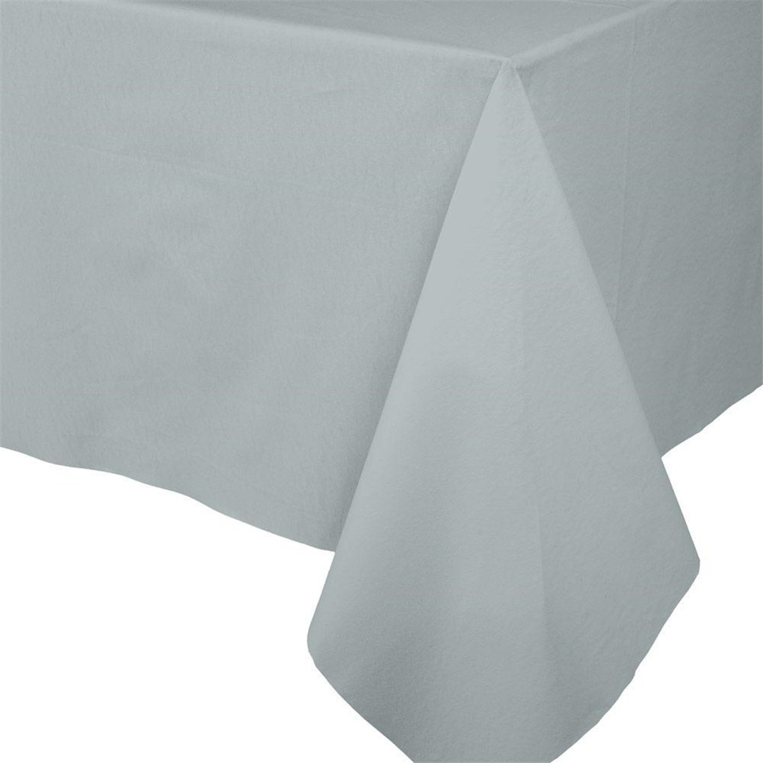 Tovaglia Carta Airlaid E Lino 160x250cm Argento
