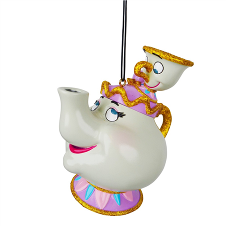 Ornamento 3d Mrs Potts & Chip Disney