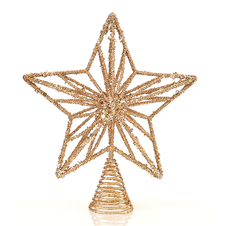 Puntale Stella Iron Wire Gold 32cm