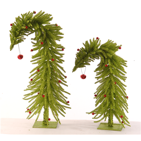 Albero Green The Grinch Con Palline H45cm Green Red