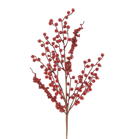 Ramo Multi Bacche Rosse H50cm