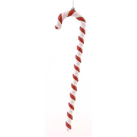 Ornamento Candycane Pvc Red White 62cm