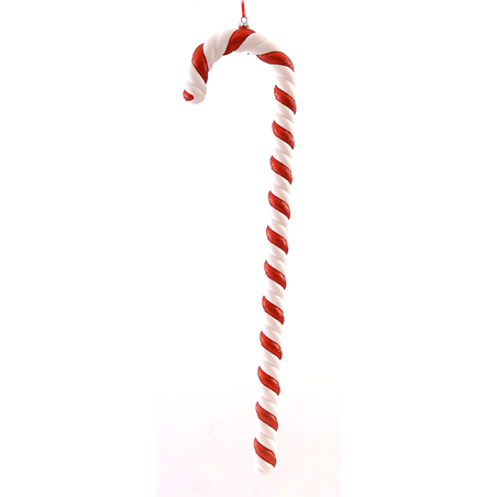 Ornamento Candy Cane Pvc Red White H94cm