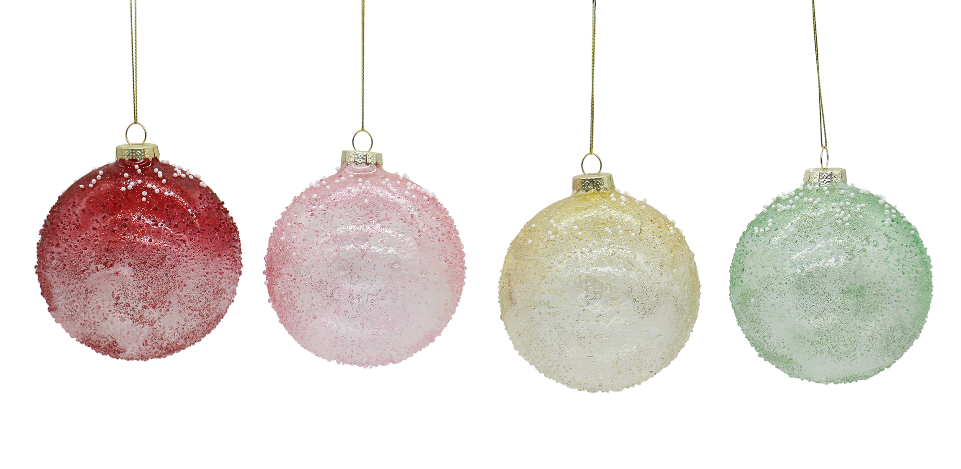 Sfera Vetro D10cm Arcobaleno Glitter Assortit 1pz. Blue-Pink-Gold&dark Pink
