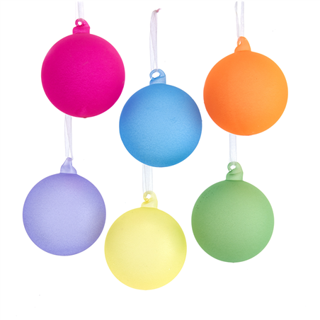 Sfera Vetro D8cm Glow In The Dark Multi 1pz. Colori Assortiti