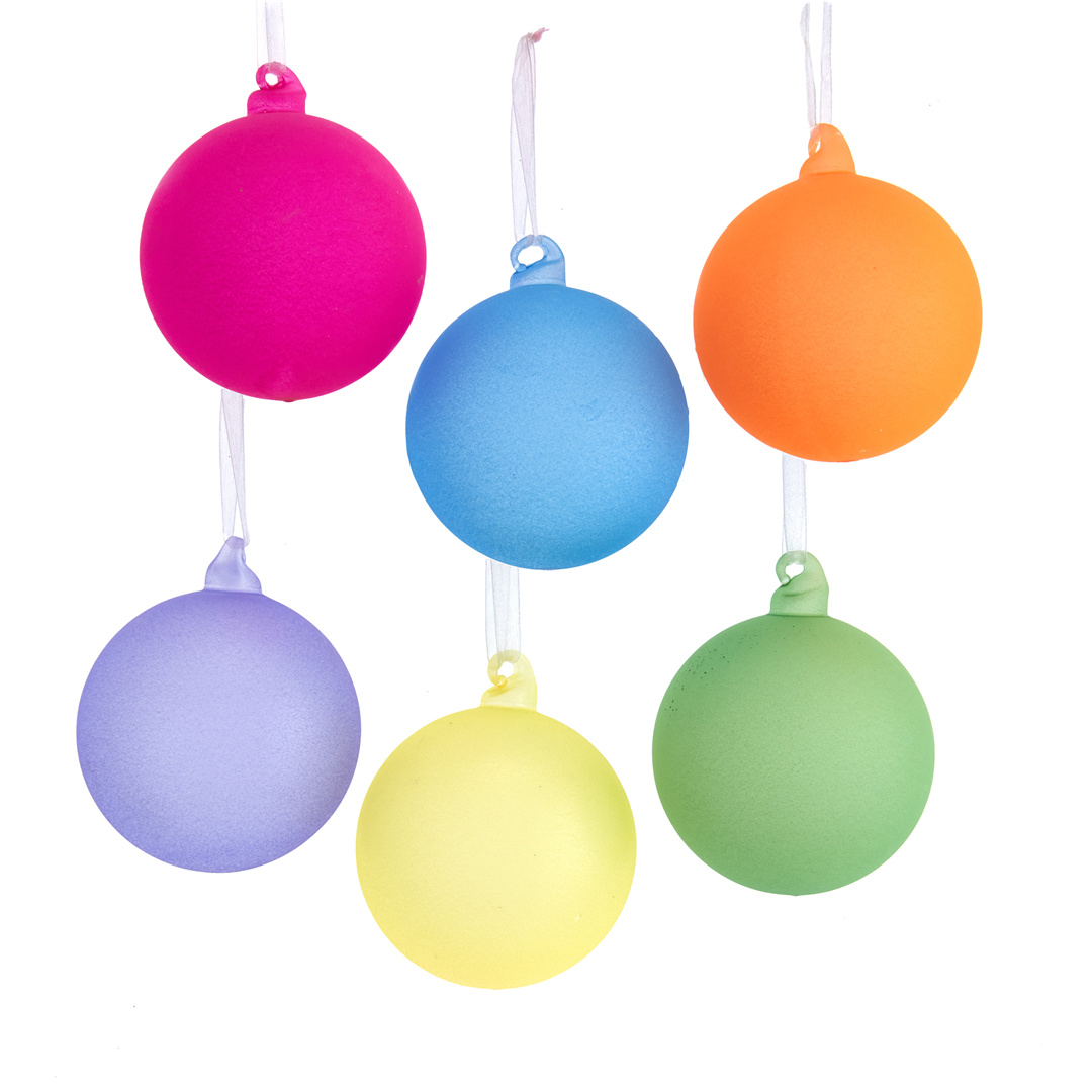 Sfera Vetro D8cm Glow In The Dark Multi 1pz. Colori Assortiti