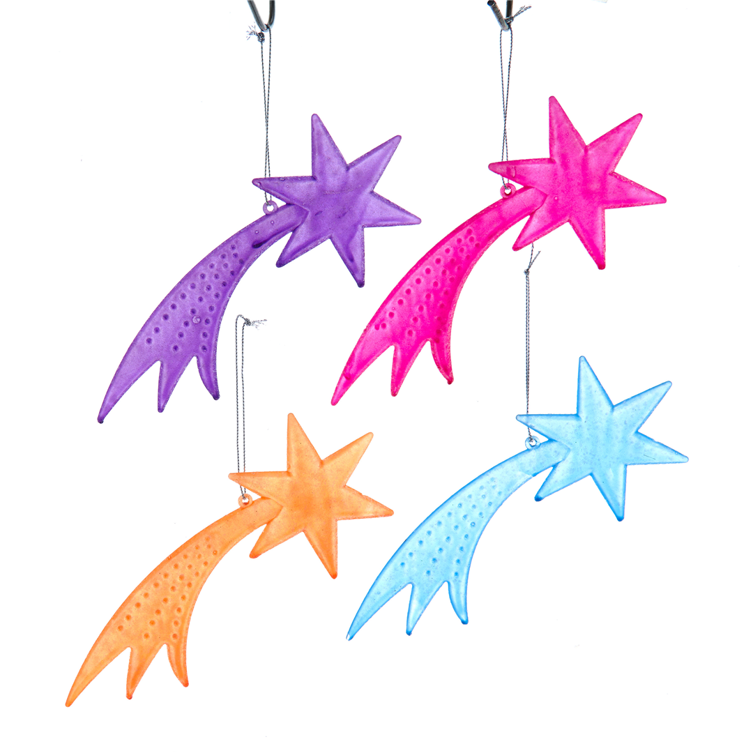 Ornamento Pvc Stella Cometa Glow Multi 18cm 1pz. Multicolor Assortiti