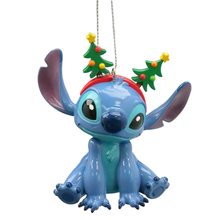 Ornamento 3d Stitch Cerchietto Alberi