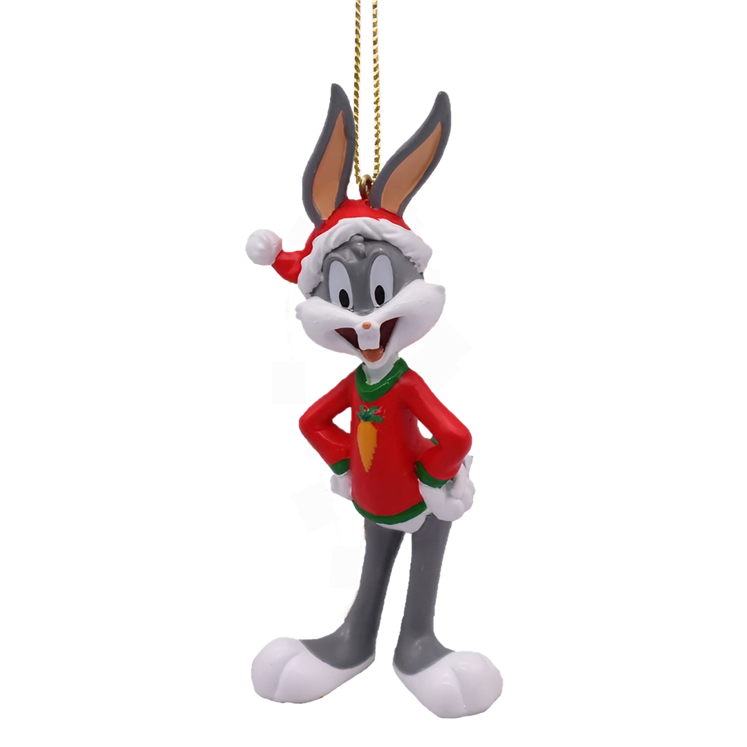 Ornamento 3d Bugs Bunny Cappello Babbo Natale