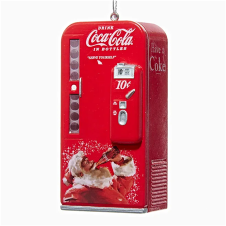 Ornamento Distributore Di Coca Cola 9,5cm Red White