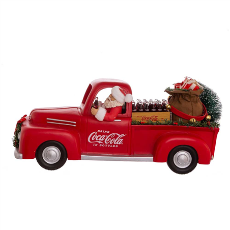 Babbo Natale Nel Pick-Up Coca Cola 35.5cm