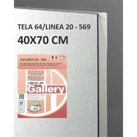 Telaio Telato Cm.40x70 Gallery 20 Tela 569 Cotone/poliestere Grana Fine