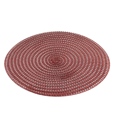 Sottopiatto  D35cm Retinato  Rosso