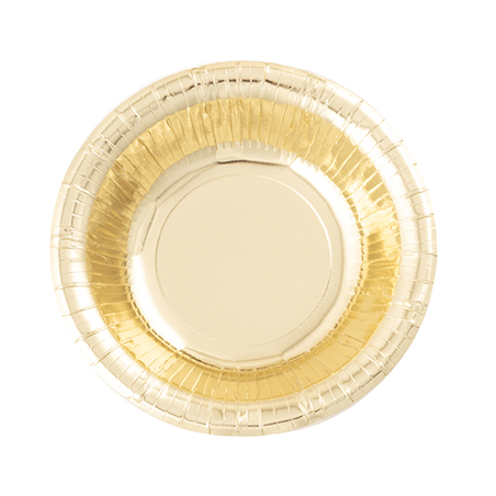 Scodella Carta 24cm 8pz Oro Lux