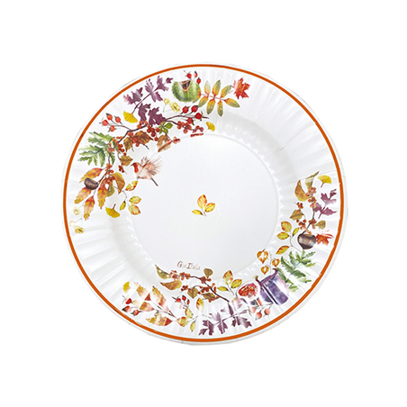 Piatto Carta 21cm 8pz  Hello Fall