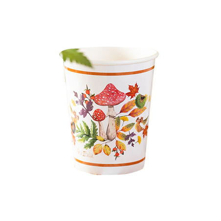 Bicchiere Carta 250cc 8pz  Hello Fall