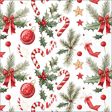 Tovagliolo Natale 33x33  Christmas Elements