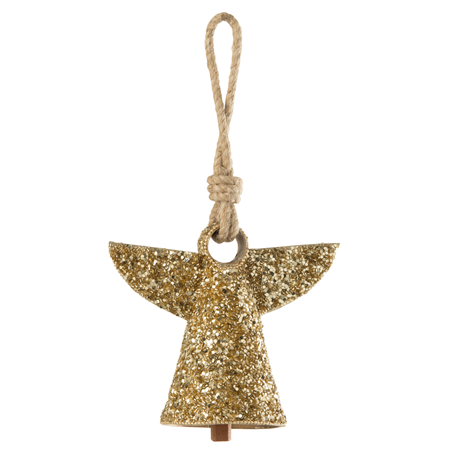 Ornamento Angelo Campana Ferro Oro 28cm