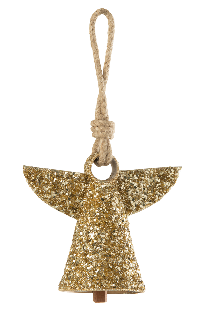 Ornamento Angelo Campana Ferro Oro 28cm